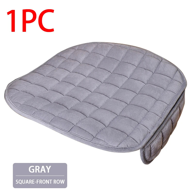 Universal Plush Car Seat Cover - Winter Warmth & Anti-Slip Comfort