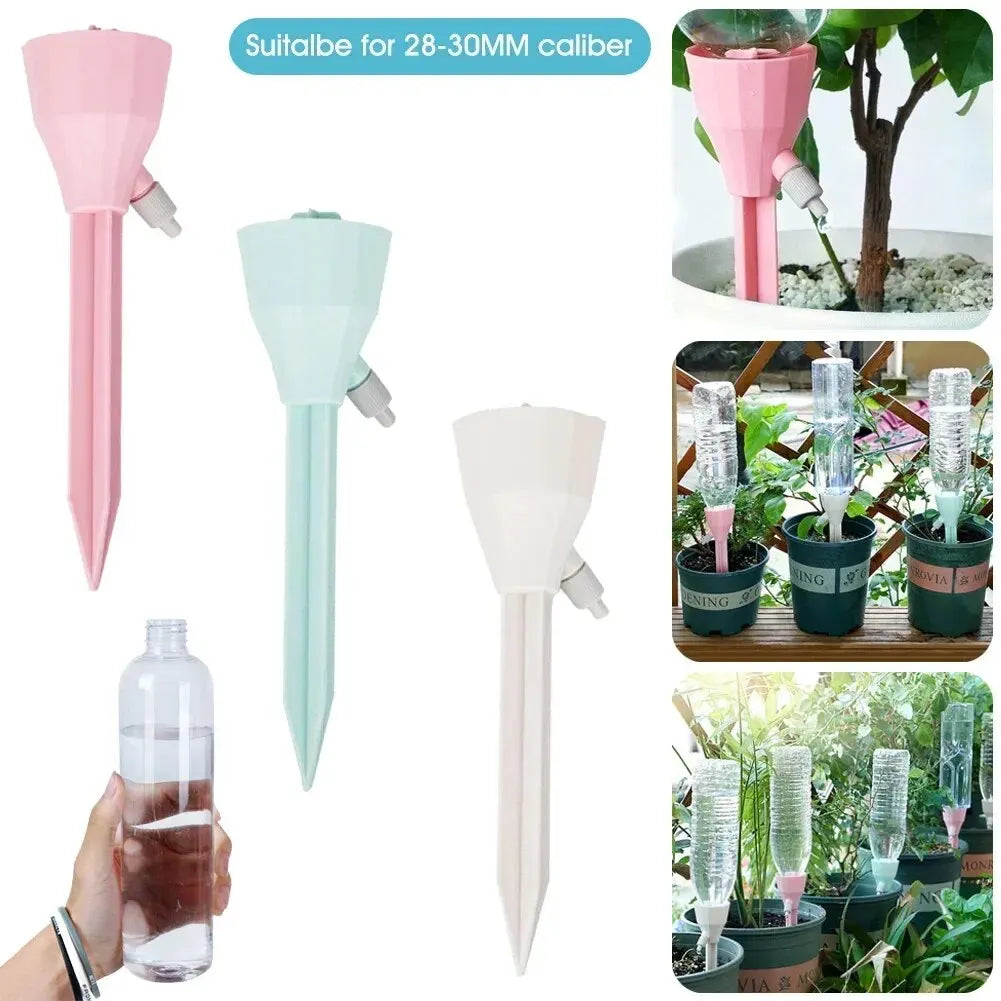 3-Pack Adjustable Self-Watering Plant Spikes for Indoor and Outdoor Use