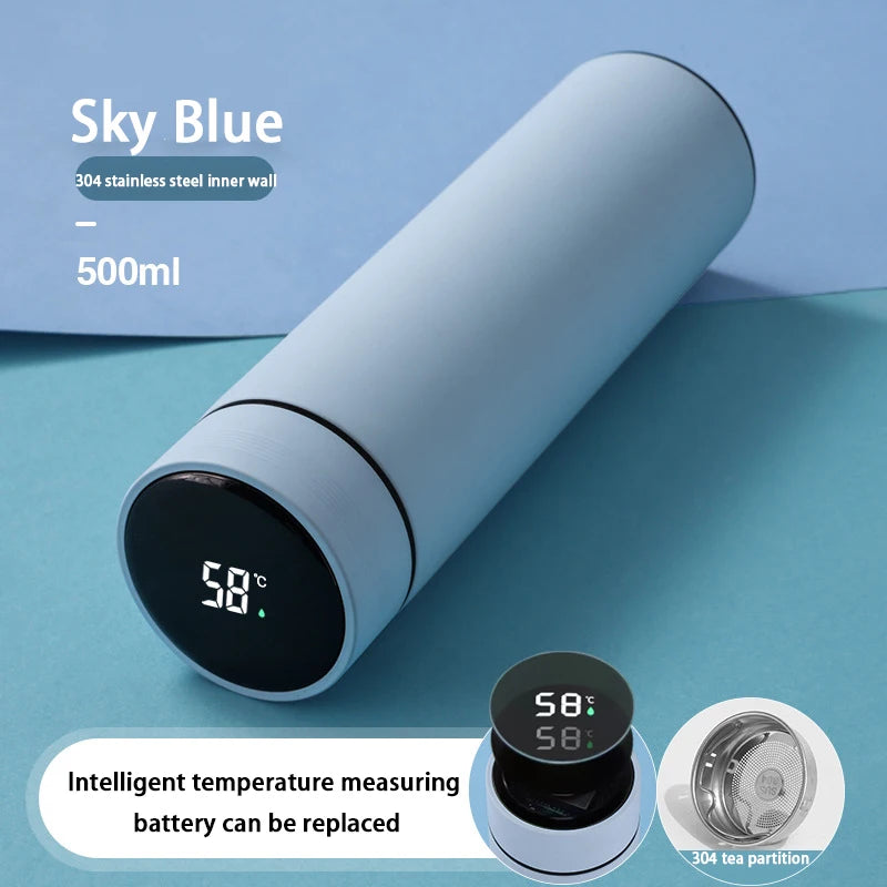 Smart Digital Thermos Bottle with Temperature Display