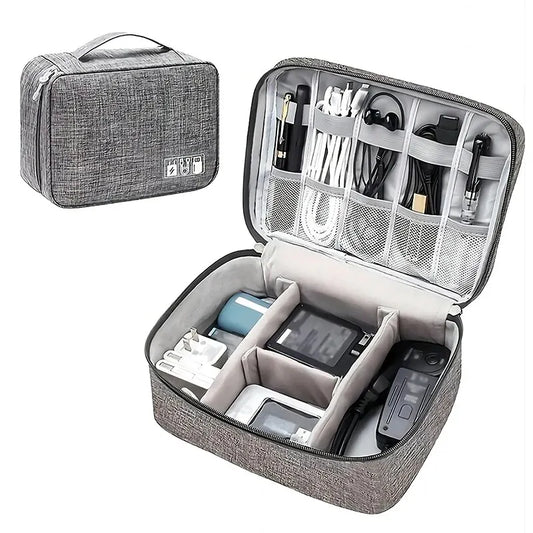 Waterproof Bag Cable Organizer – Portable USB, Charger, and Electronics Storage