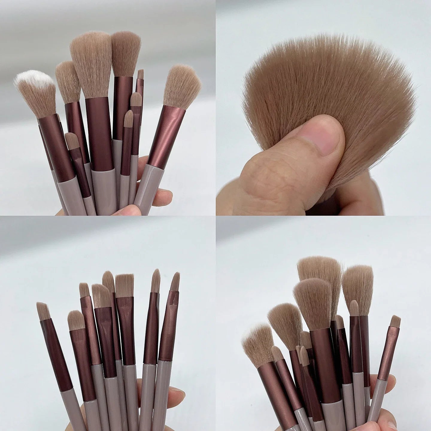 13 PCS Professional Makeup Brush Set with Bag