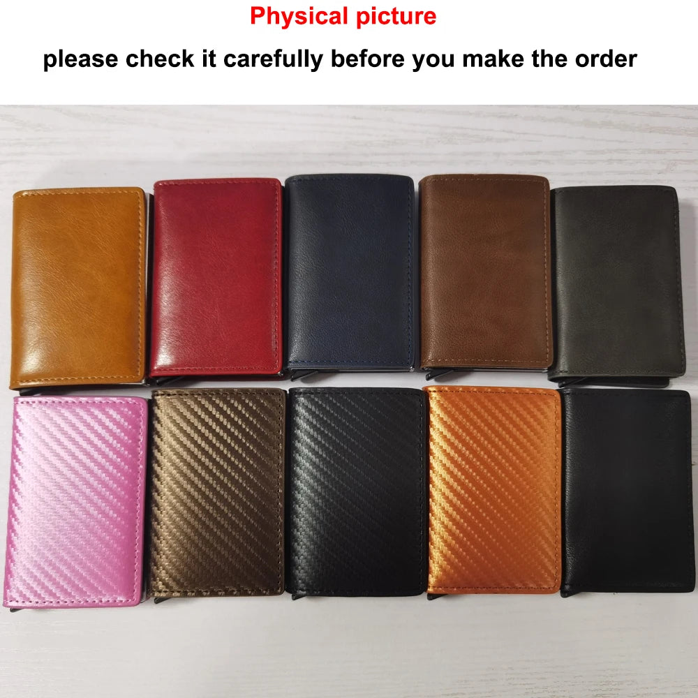 Stealth Carbon RFID Slim Wallet: Automatic Pop-up Card Holder