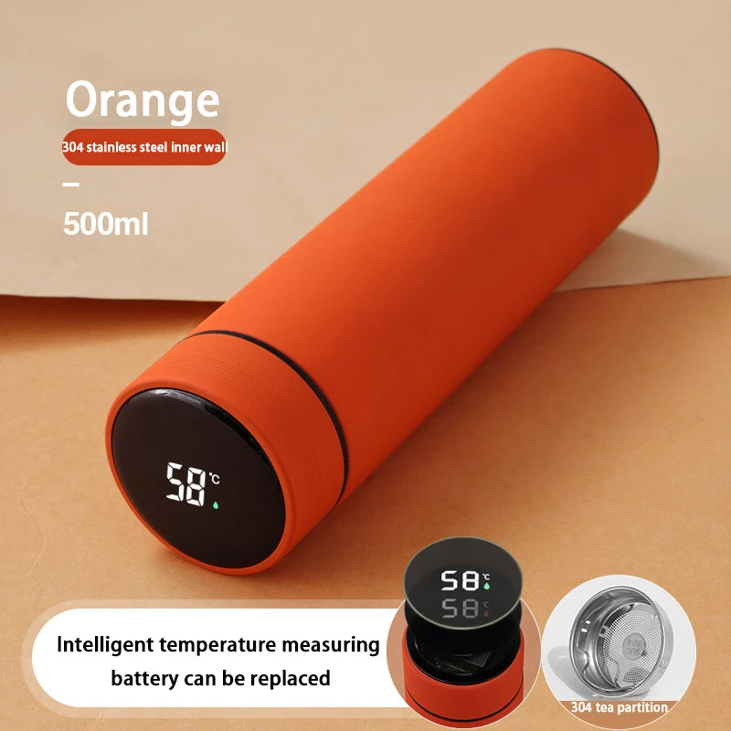 Smart Digital Thermos Bottle with Temperature Display