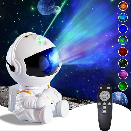 Astronaut Galaxy Star Projector - LED Night Light