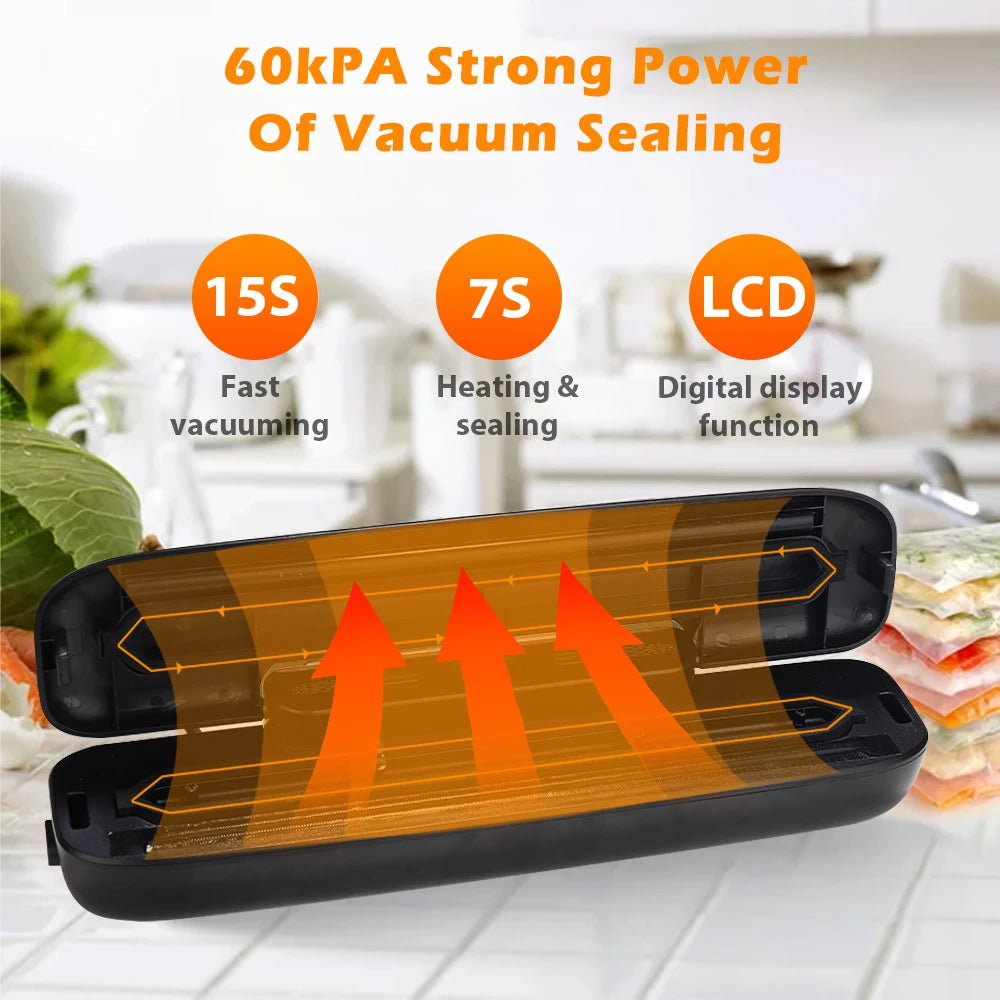 SaengQ Vacuum Sealer Packaging Machine - Food Saver with Free 10 Vacuum Bags