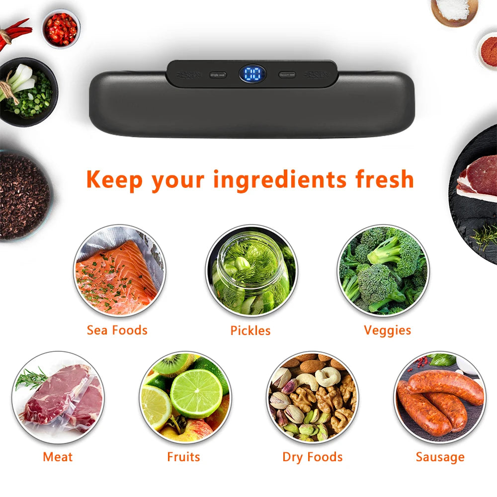 SaengQ Vacuum Sealer Packaging Machine - Food Saver with Free 10 Vacuum Bags