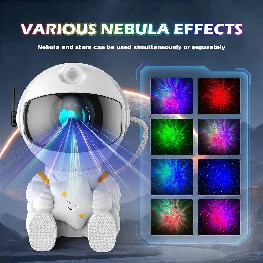 Astronaut Galaxy Star Projector - LED Night Light