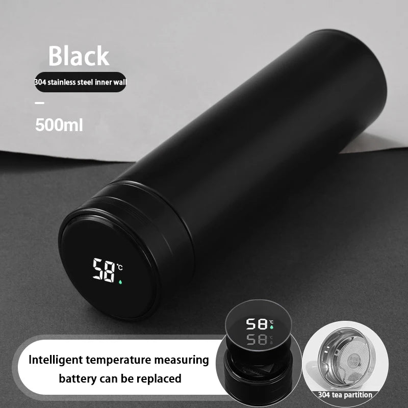 Smart Digital Thermos Bottle with Temperature Display