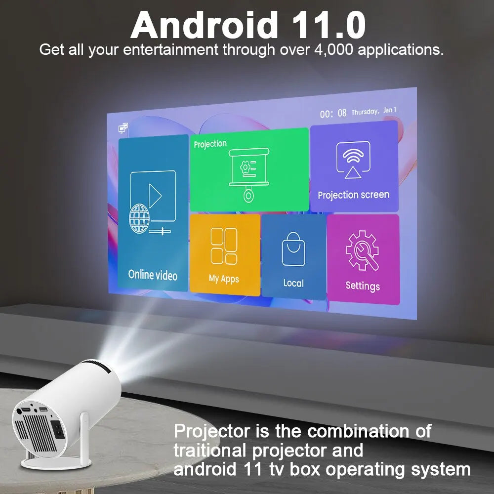 Magcubic HY300 PRO 4K Android 11 Home Cinema Projector