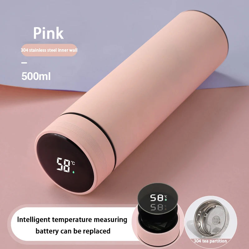 Smart Digital Thermos Bottle with Temperature Display