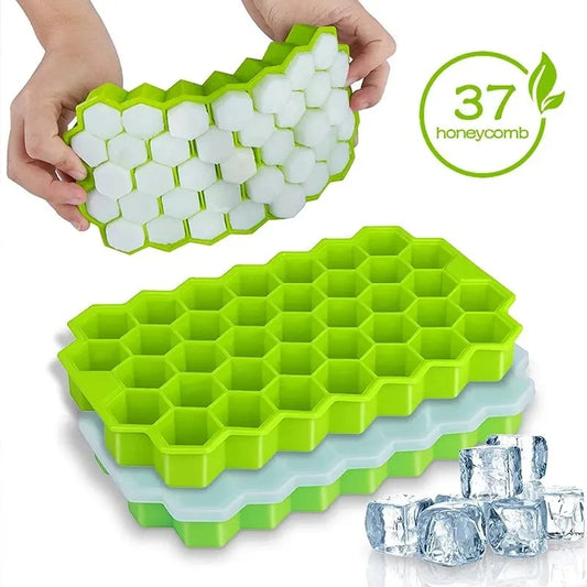 37-Cube Honeycomb Ice Tray - DIY Ice Mold