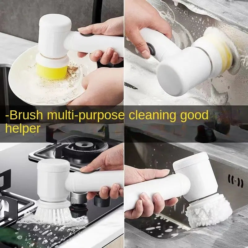 Multi-functional wireless electric cleaning brush