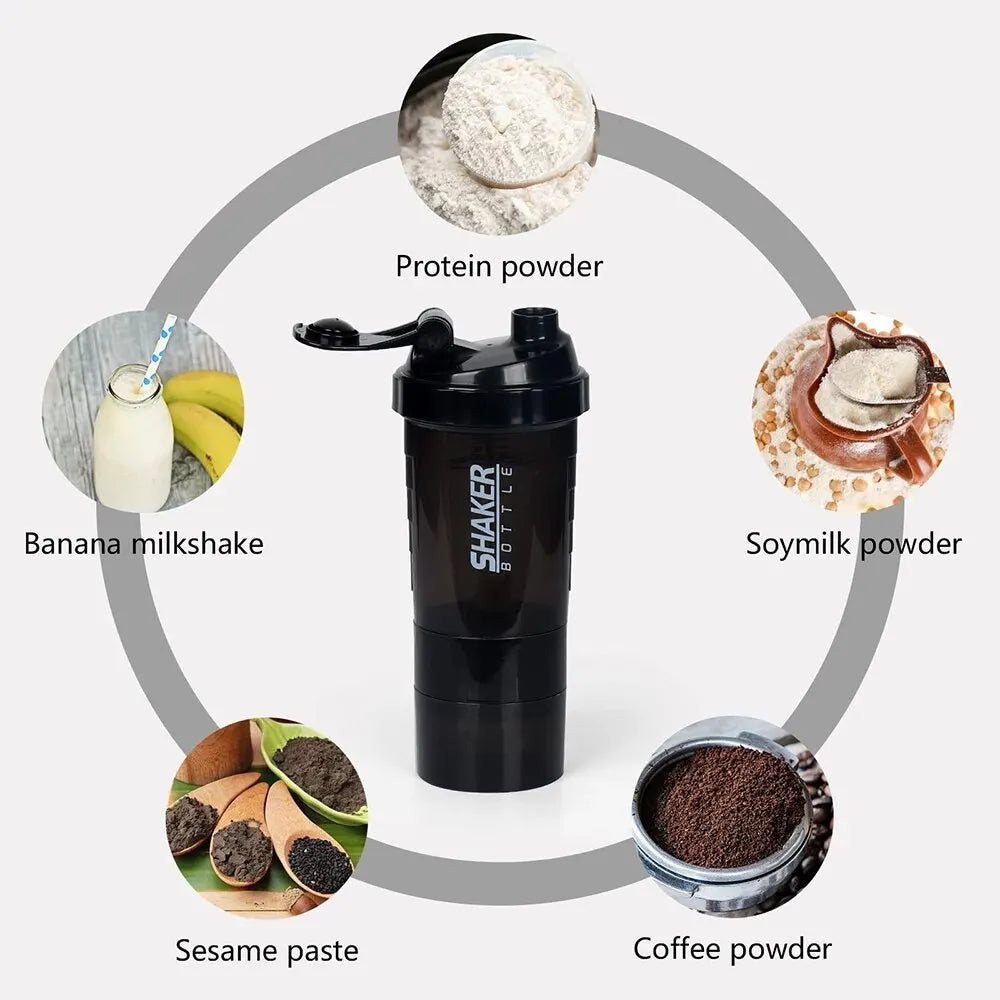 Tri-Layer Protein Shaker: Ultimate fitness mixer