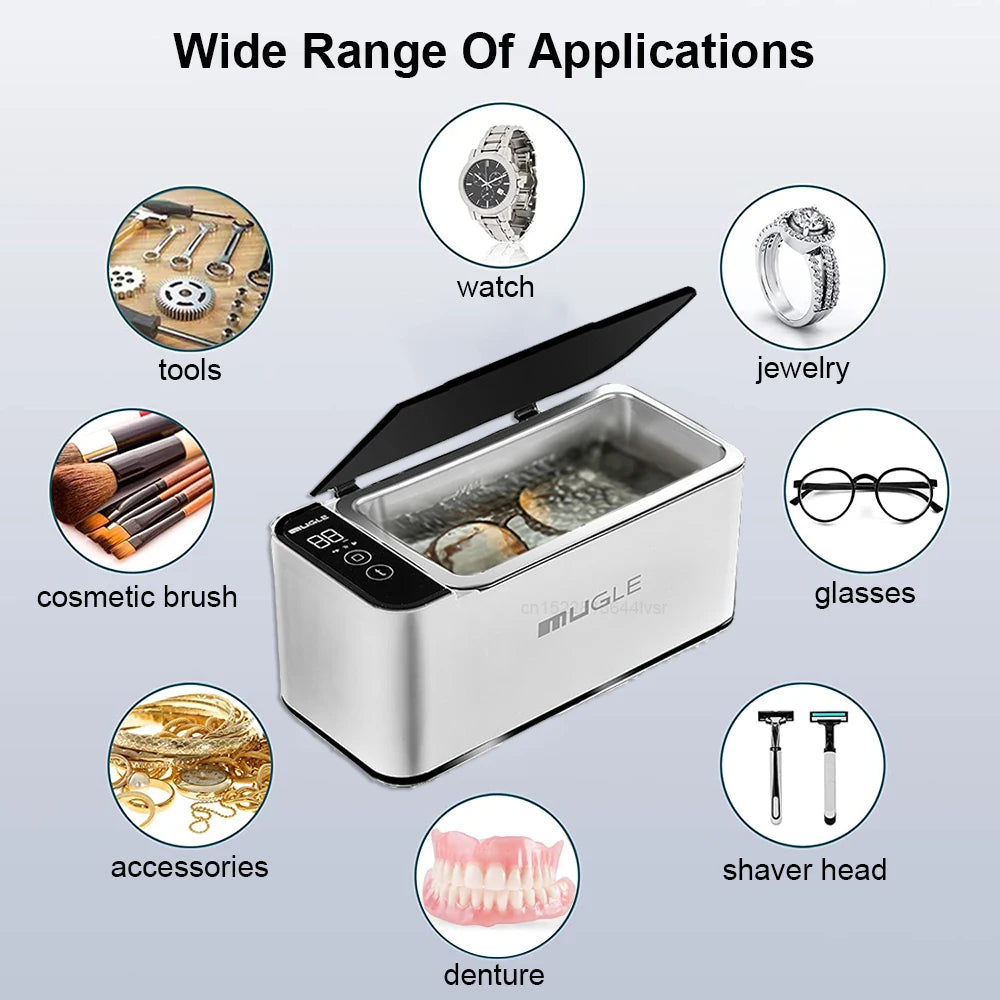 35W Ultrasonic Cleaner - 500ML Jewelry & Glasses Cleaning Machine