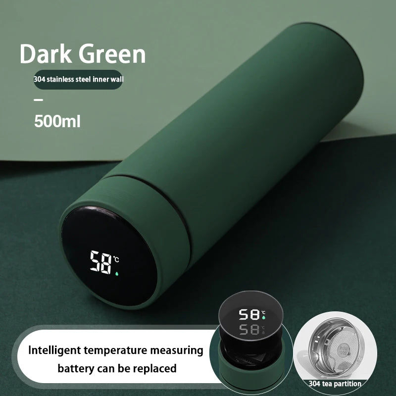 Smart Digital Thermos Bottle with Temperature Display