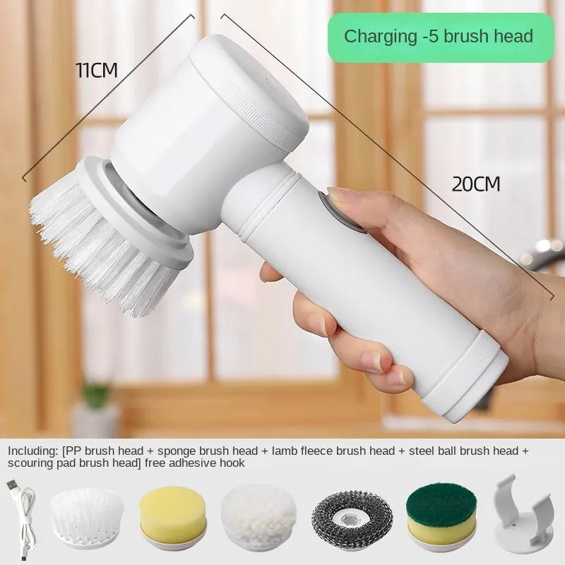 Multi-functional wireless electric cleaning brush