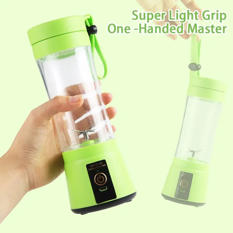 Fruit Juice Blender - Portable USB Rechargeable 6-Blade