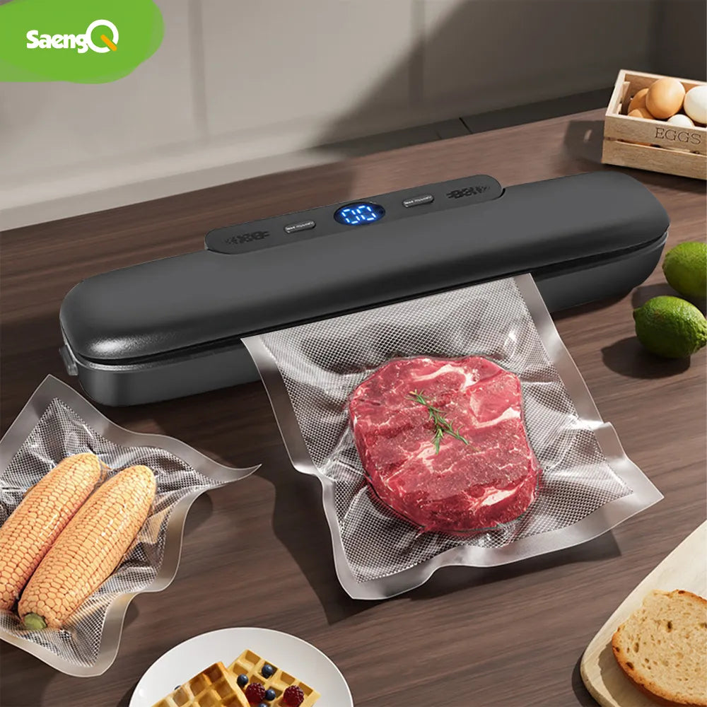 SaengQ Vacuum Sealer Packaging Machine - Food Saver with Free 10 Vacuum Bags