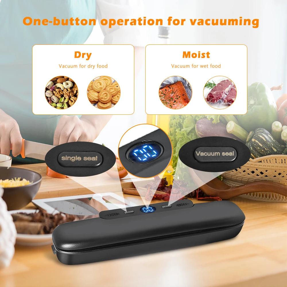 SaengQ Vacuum Sealer Packaging Machine - Food Saver with Free 10 Vacuum Bags