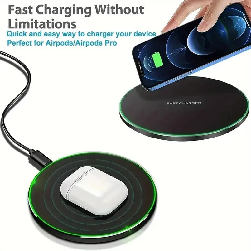 30W Fast Wireless Charger for iPhone, Samsung, Xiaomi, and Huawei