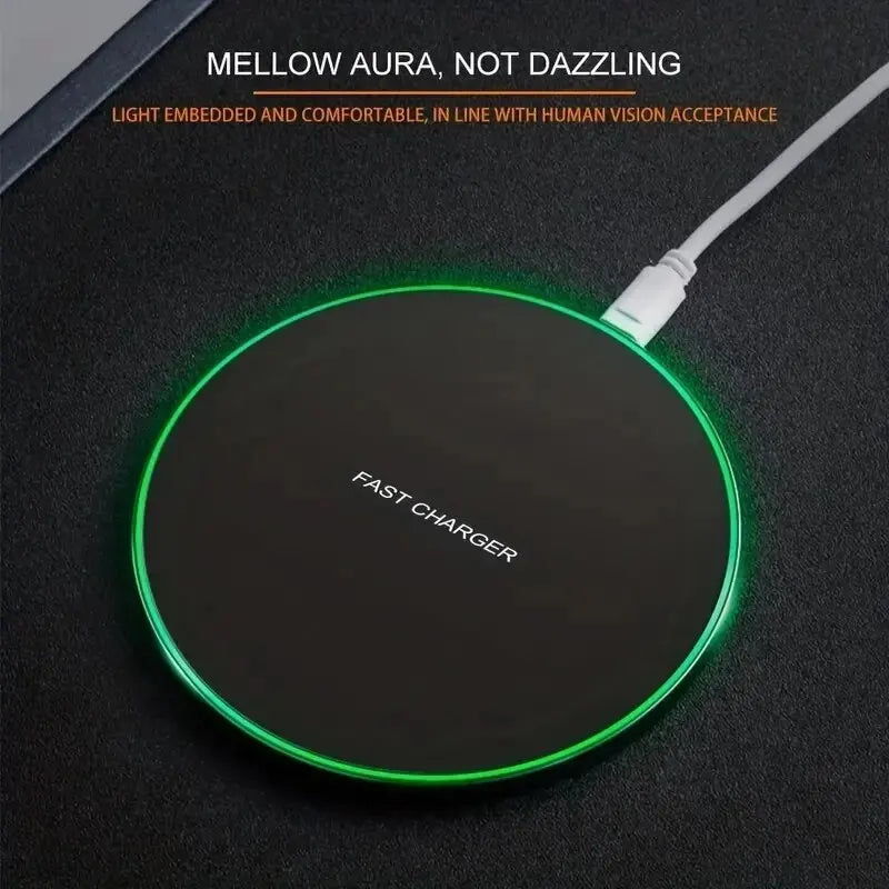 30W Fast Wireless Charger for iPhone, Samsung, Xiaomi, and Huawei