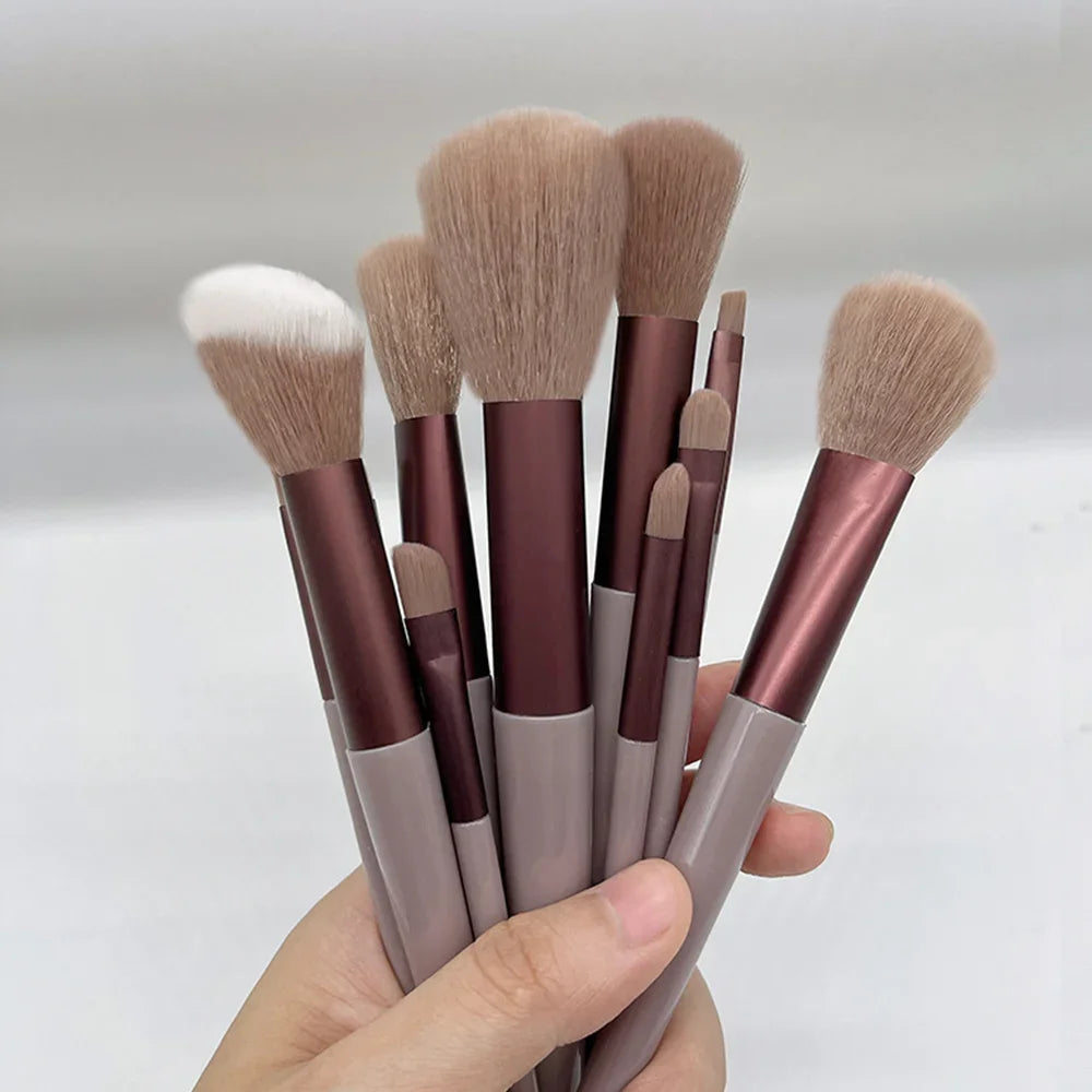 13 PCS Professional Makeup Brush Set with Bag