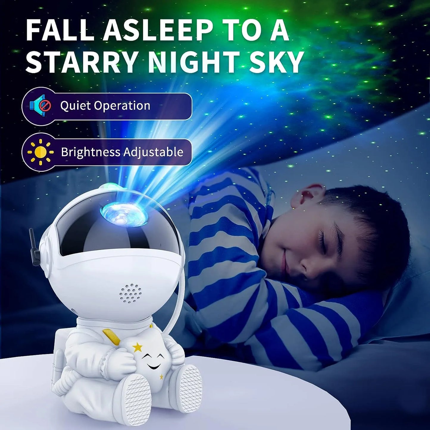 Astronaut Galaxy Star Projector - LED Night Light