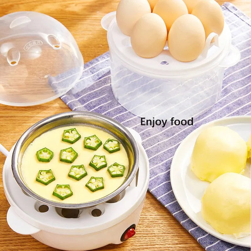 220V Double Layer Egg Boiler & Steamer